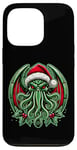 Coque pour iPhone 13 Pro Cthulhu Christmas Lovecraft et Miskatonic Necronomicon