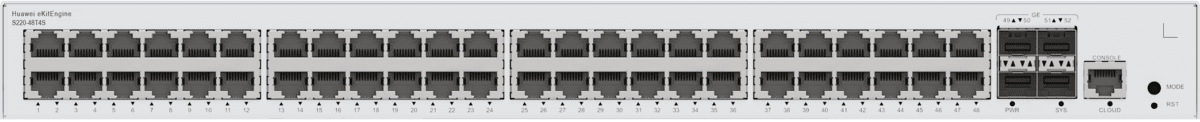 Huawei S220-48T4S Gigabit Ethernet (10/100/1000) 1U Grå