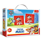 Trefl-Memos Maxi Paw Patrol, Pat Patrouille -Jeu de Mémoire Educatif pour Les Plus Jeunes, Trouver des Paires d'Images, Jeu avec des Personnages de Conte de Fées Paw Patrol