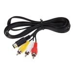 Câble Audio-Vidéo Av Durable À 9 Broches Pour Sega Genesis 2 3 A/V Rca, 1.8m, Cordon De Connexion Pour Sega Genesis Ii/Iii