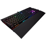 Corsair Gaming K70 RGB MK.2 LOW PROFILE RAPIDFIRE Mechanical - tastatur - Tysk - eloksert aluminium