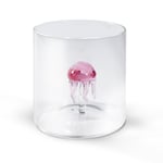 WD Lifestyle Verre De Eau Méduse Rose Verre Soufflé Accessoires Décoration