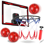 Swanew - Panier de basket d'intérieur pour enfants avec tableau de bord électronique et son, Extérieur électronique Panneau de basket, Intérieur