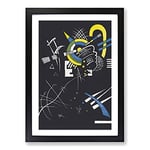 Big Box Art Small Worlds VII by Wassily Kandinsky Framed Wall Art Picture Print Ready to Hang, Black A2 (62 x 45 cm)