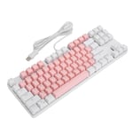 Green Axis Mechanical Keyboard Usb Wired Backlight Double Color 87 Button For