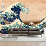 Fototapet - Hokusai: The Great Wave off Kanagawa (Reproduction) - 441 x 315 cm - Selvklæbende