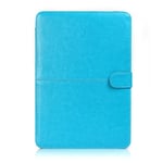 Apple MacBook Air 13.3 Pouce Housse, SATURCASE PU Cuir Folio Magnétique Bouton Fermeture Protecteur Sleeve Coque Housse Étui Pour Apple MacBook Air 13.3 Pouce (Bleu)