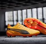 PUMA KING ULTIMATE FG AG SUN STREAM PUMA BLACK SUNSET GLOW UK 9