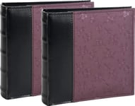 Victoria Collection Album B 10X15/200Ms Flower-5 Bp, Purple 2Pcs