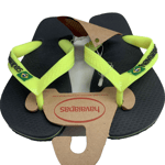 Havaianas Kids Brasil Logo Flip Flop UK 10/11C, EUR 29/30 New Graphite