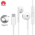 Xiaomi 11T Pro 5G 6.67" Casque filaire originale CM33 USB Type-C stéréo Écouteur avec micro et volume Blanc