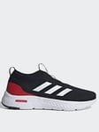 adidas Sportswear Mens Cloudfoam Move Sock Trainer - Black/White, Black/White, Size 7, Men