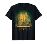 Analogue synthesiser keyboard music modular life T-Shirt