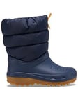 Crocs Kids Classic Neo Puff Boot - Navy, Navy, Size 13 Younger