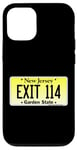 Coque pour iPhone 12/12 Pro Sortie 114 de plaque d'immatriculation New Jersey NJ GSP Parkway