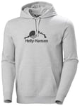 Helly Hansen Nord Graphic Pull à Capuche Sweat Homme, 952 Gris mélangé, S