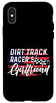 iPhone X/XS Dirt Track Racing Race Girlfriend Girl Usa American Flag Case