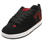 DC Shoes Court Graffik Mens Skate Trainers in Black Red - 8.5 UK