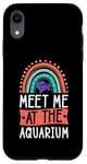 iPhone XR Meet Me At The Aquarium Boho Bohemian Rainbow Fish Tank Case