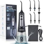 Water Flosser for Teeth Cordless, INSMART Electric Water Dental Pick Portable Oral Irrigator, 300 ML Water Jet Tooth Cleaner Gentle on Gums, Removes Plaque & Food Particles