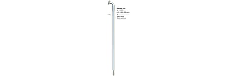 Sapim D-Light Inox 14G J-Bend Sølv Eike 1 stk, 296 mm