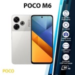 Xiaomi POCO M6 Android Mobile Phone (6GB+128GB/Silver/Dual SIM/Unlocked/NEW)