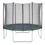 CZON Sports-trampoline exterieur enfant | Filet De Securite|Trampoline De Jardin, 360 cm- Vert