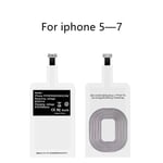 Récepteur De Charge Sans Fil Qi Léger Pour Samsung,Huawei,Xiaomi,Adaptateur De Chargeur Rapide Universel Micro Usb Type C - Type For Iphone5-7