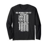 USS Michigan SSGN-727 Guided Missile Submarine Veteran Long Sleeve T-Shirt