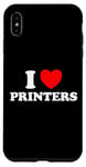 iPhone XS Max I Love Printers Funny Computer Cartridge Ink Paper Print Fan Case