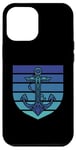 Coque pour iPhone 12 Pro Max Anchor Blue Sea Rétro