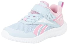 Reebok Femme Club C Grounds UK Sneaker, SOFTBLUE/SUPERCHARGEDCORAL/Gum, 35.5 EU