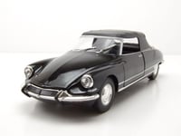 WELLY - Voiture cabriolet fermé de couleur noir – CITROEN DS 19 - 1/24 - WEL2...