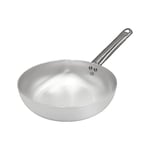 Pentole Agnelli ALMA111B22 Casserole à Sauter, poignée Tubulaire, Aluminium Professionnel, 22 cm