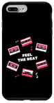 Coque pour iPhone 7 Plus/8 Plus Feel the Beat Music Lover Cassette Vintage Cadeau Homme Femme