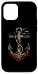 Coque pour iPhone 15 Ancre Nautique Tatouage Art Vintage Maritime Océan