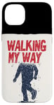 Coque pour iPhone 14 Plus Graphique Walking My Way pour un look confiant