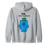 Mr. Men Little Miss Meme - Mr. I Hate Mondays - Mr. Grumpy Zip Hoodie