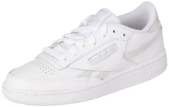 Reebok Women's Club C Revenge Sneaker, FTWWHT/STEFOG/SILVMT, 4 UK