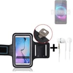 For BQ Mobile BQ-5046L Choice LTE Neoprene armband + EARPHONES sports jogging ru