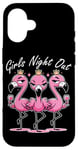 iPhone 16 Cute Pink Flamingos Girls Night Out for Friends Flamingo Case