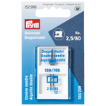 Prym Universal Double Sewing Machine Needle, Size 80