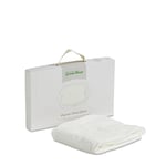 The Little Green Sheep Organic Cotton Fitted Sheet for Moses Baskets, White - 30 x 70 cm