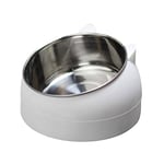 Starall Pet Dog Cat Feeding Bow,Pet Cat Bowl Puppy Food Water Feeder Raised No Slip Stainless Steel Tilted Feeder Bowls(l200/400/800ml)