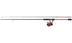 Abu Garcia Max X Spinning Combo, Fishing Rod and Reel Combo, Spinning Combos, Predator Fishing,Pike/Perch/Zander/Trout, Unisex, Black / Red, 2.44m | 20-60g