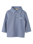 HUGO BOSS Baby Long Sleeve Polo Shirt, Medium Grey