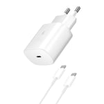 Charger USB-C Samsung Original 25W USB-C Power Delivery 3.0 Cable White