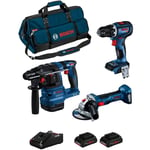 Kit BK3013BAG (gbh 18V-22 gsr 18V-90 c gws 18V-7 2 x 4,0 Ah ProCORE GAL18V-40 hdbag) - Bosch