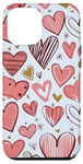 Coque pour iPhone 12 Pro Max Coeurs d'amour mignons Saint Valentin Funny Valentine