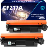 Lot De 2 Cartouches De Toner Compatibles Pour Hp Cf217A 17A Pour Hp Laserjet Pro M130Mfp M130Nw M130Series M132A M132Fn M132Fp[DYJ070659]